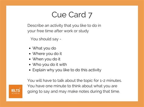 ielts speaking cue card topics with answers